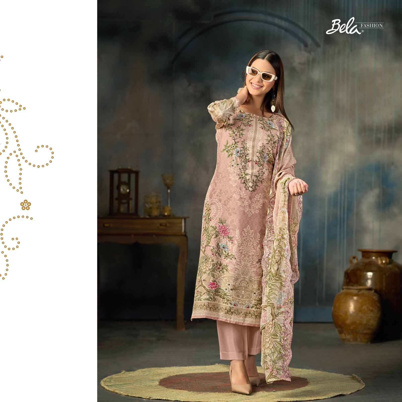 Maisha By Bela 8460 To 8463 Series Beautiful Suits Colorful Stylish Fancy Casual Wear & Ethnic Wear Chiffon Dresses At Wholesale Price